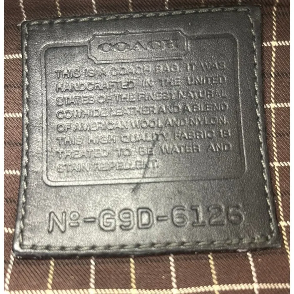 Vintage Coach 6126 Bleecker Tweed Satchel & Pouch